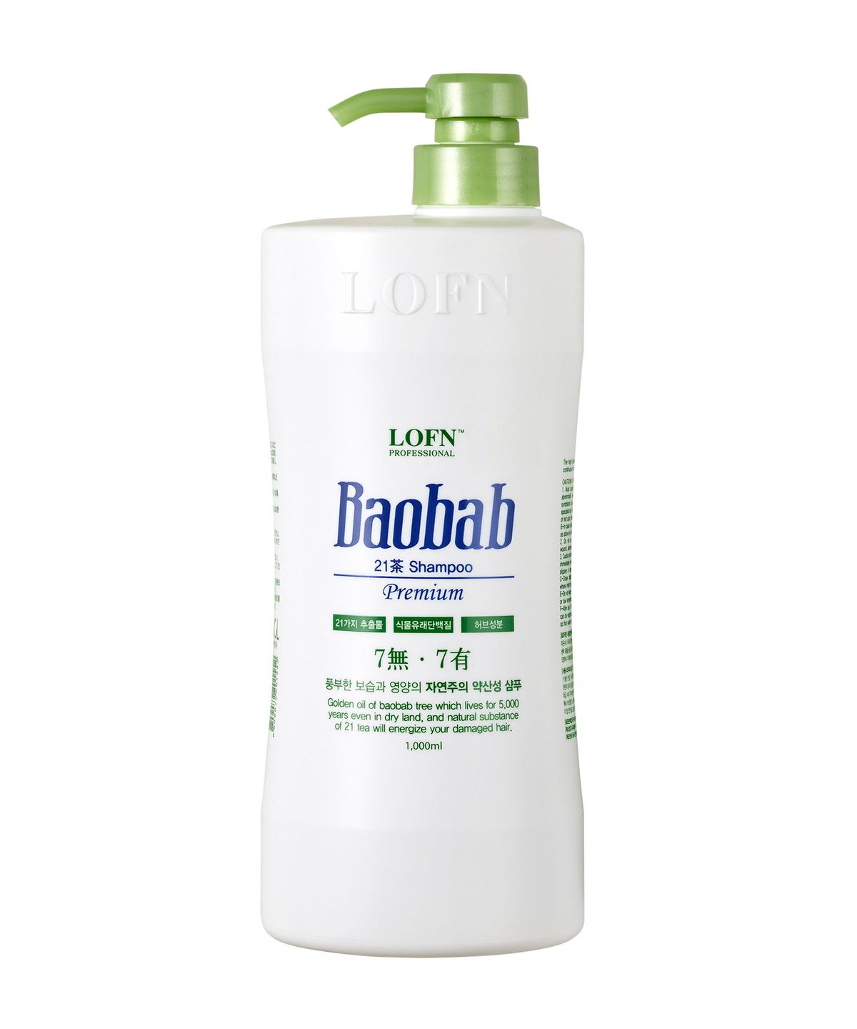 로픈(LOFN) 바오밥 21차(건성/일반두피용) 프리미엄 약산성 샴푸 1000ml