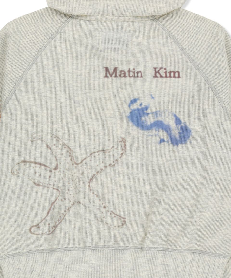 MUSINSA公式 | MATIN KIM SKETCH GRAFFITI WAFFLE HOODY ZIP UP IN