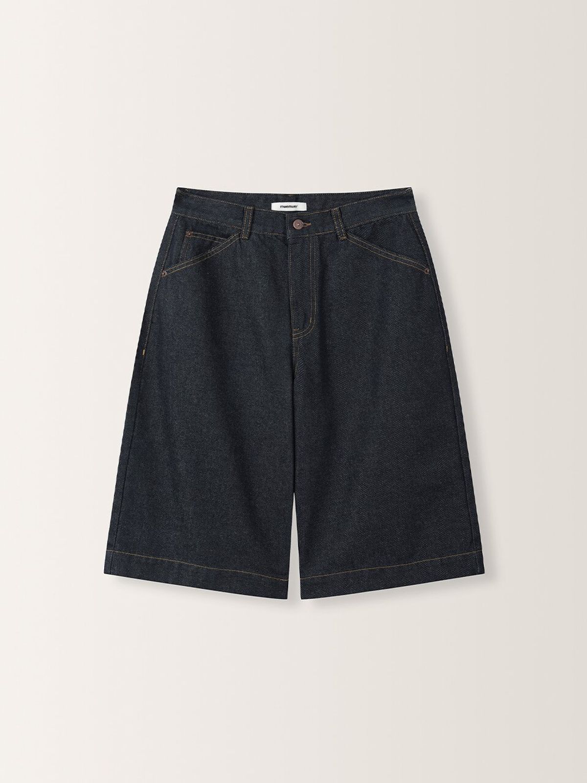 뮈뮈에르(MUEMUER) Basic Bermuda Denim Pants MU2633DN201M
