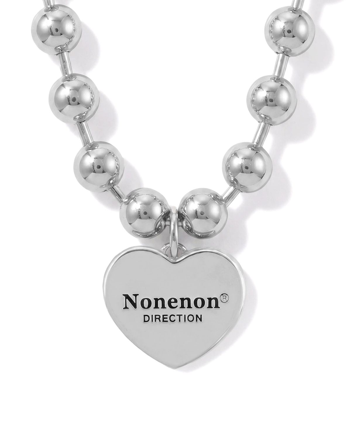 논논(NONENON) BIG RED LOVE NEC SILVER925