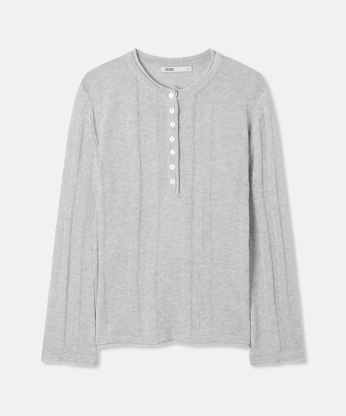 미쏘(MIXXO) 루즈핏 헨리넥 니트_MIWKAG52SS