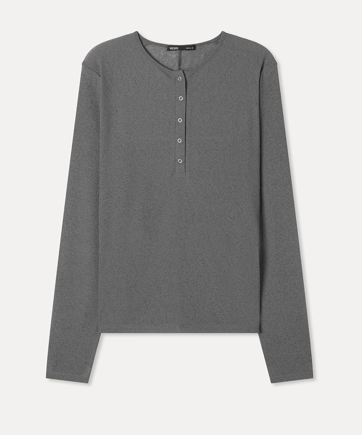 미쏘(MIXXO) 시스루 버튼업 긴팔 티셔츠_MIWLWG507A