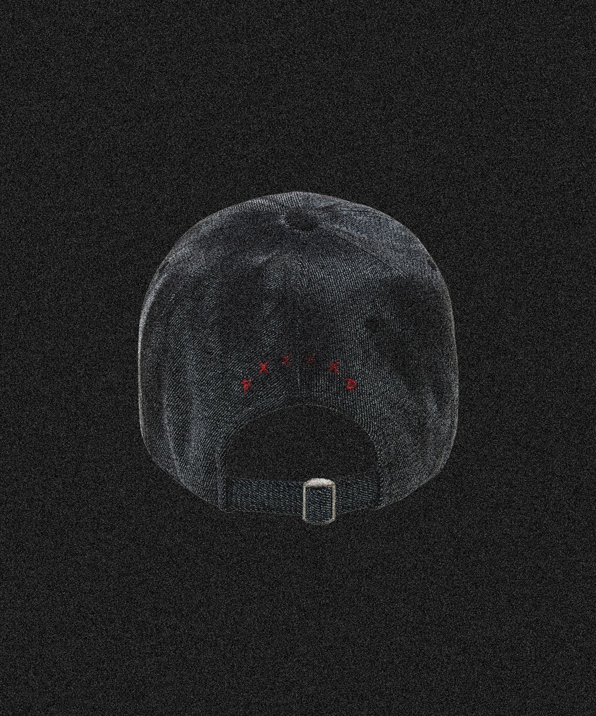 퍽드(FXXXXD) 스티치 퍽드 스트랩백 더티 그레이