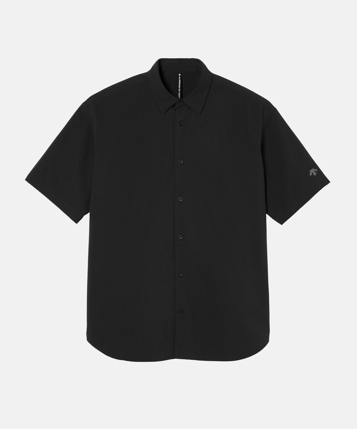 데상트(DESCENTE) [ALLTERRAIN I/O] SOLOTEX REGULAR COLLAR SHIRT 블랙 SR211KSR41