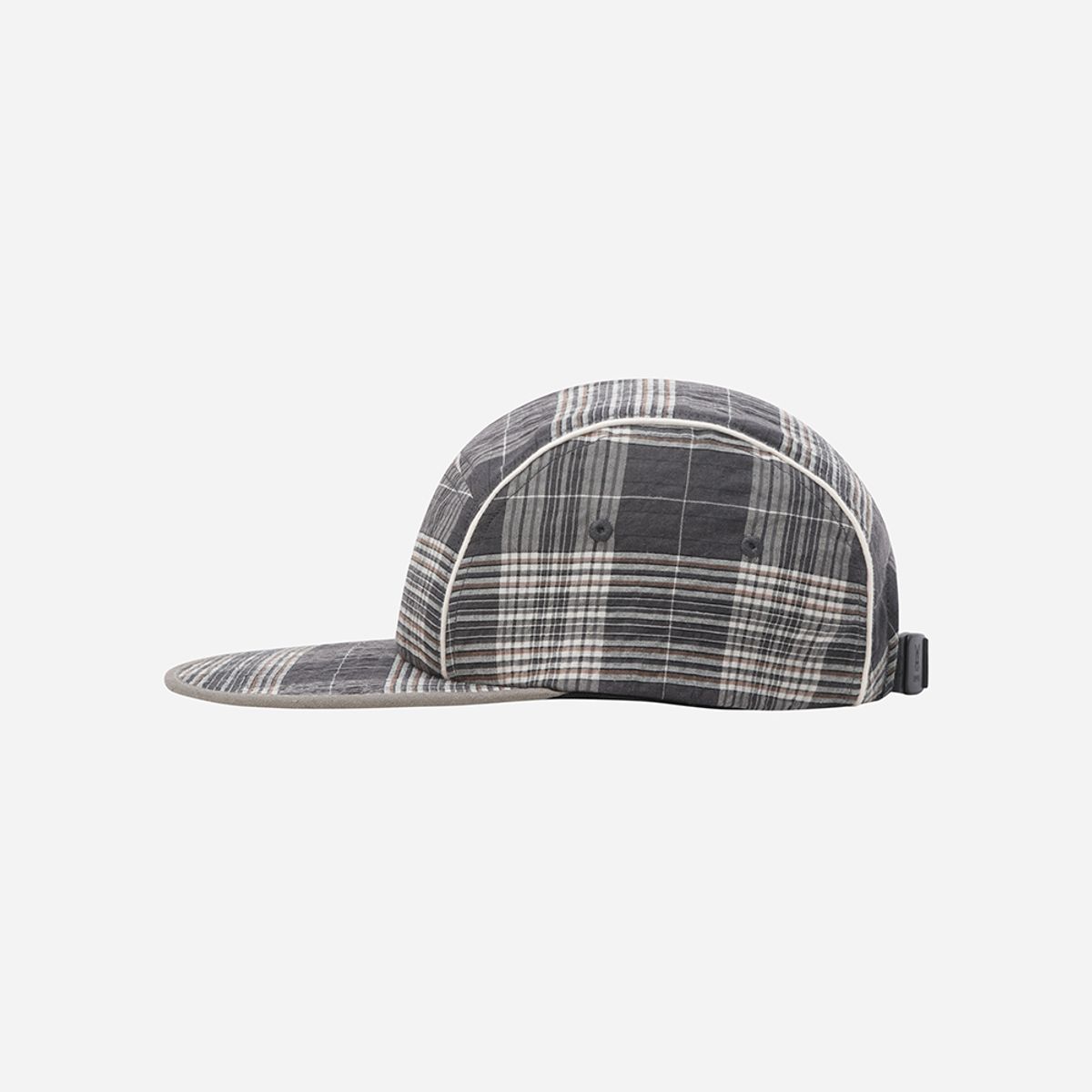 디오디(DOD) 체키 시어서커 와이드 캡(NAVY PATTERN)