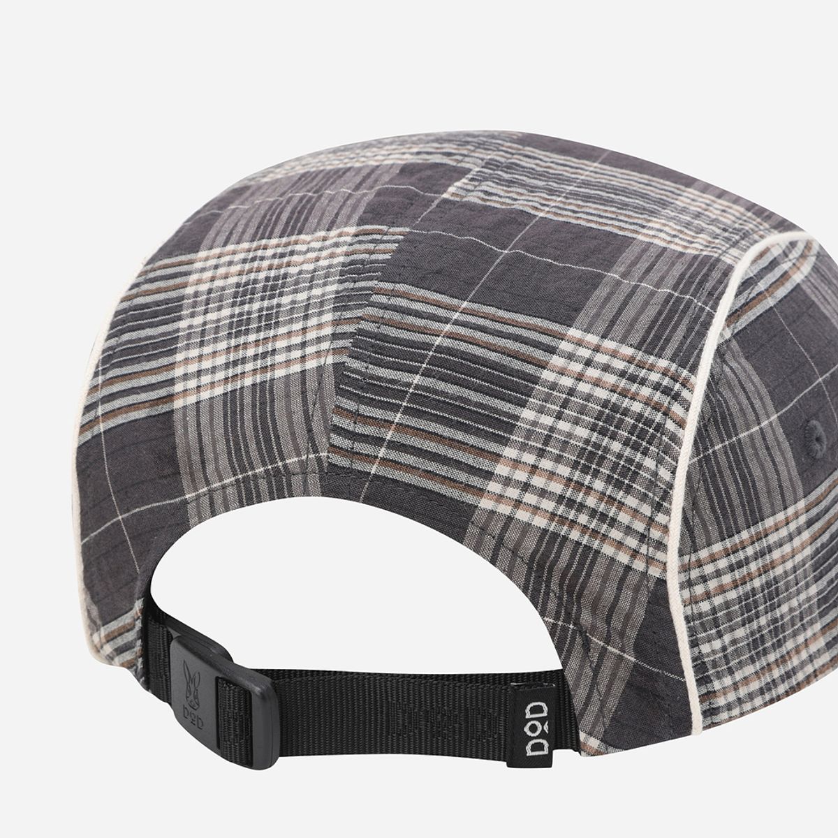 디오디(DOD) 체키 시어서커 와이드 캡(NAVY PATTERN)
