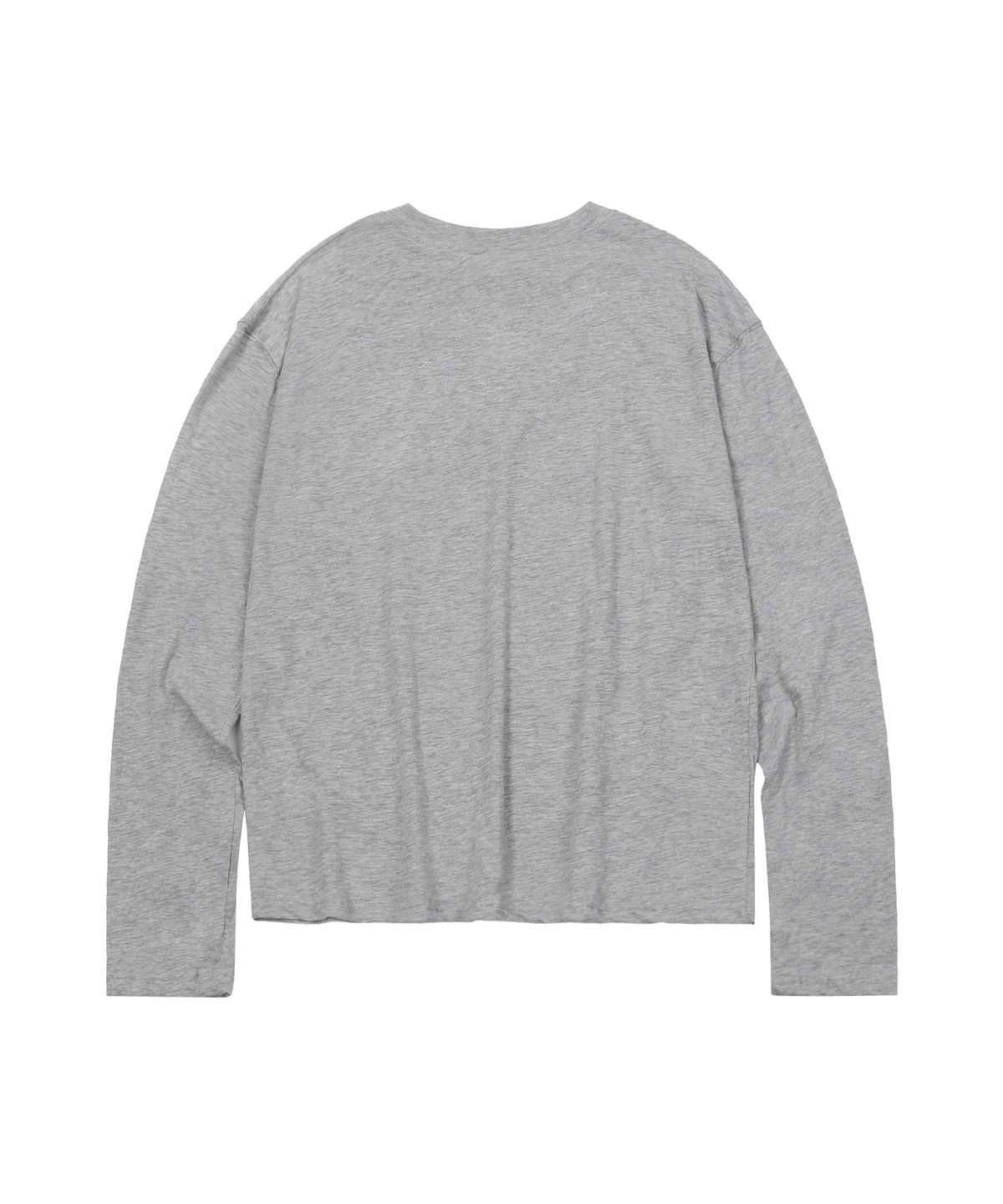 에스이에스티(S'EST) Cross Slub Henley Neck Gray