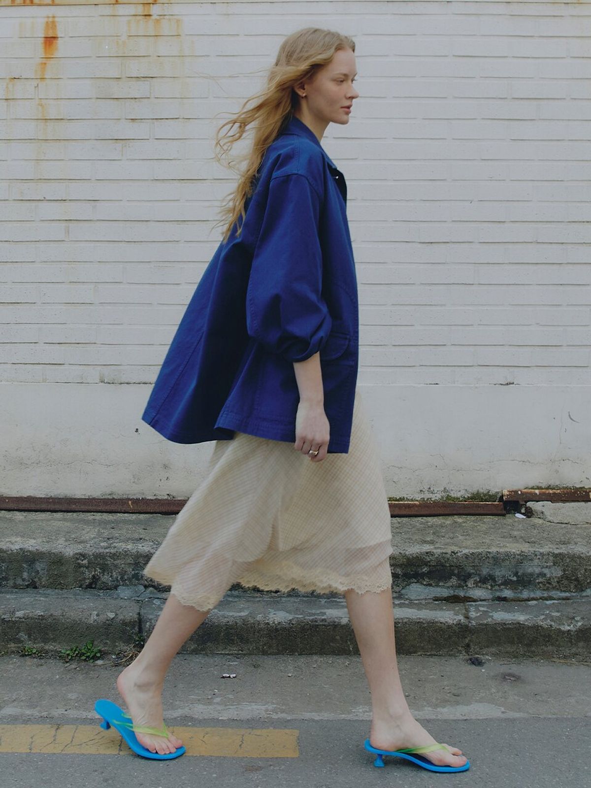 뮈뮈에르(MUEMUER) Velia A-Line Skirt MU2633SK303M_LIGHT ORANGE