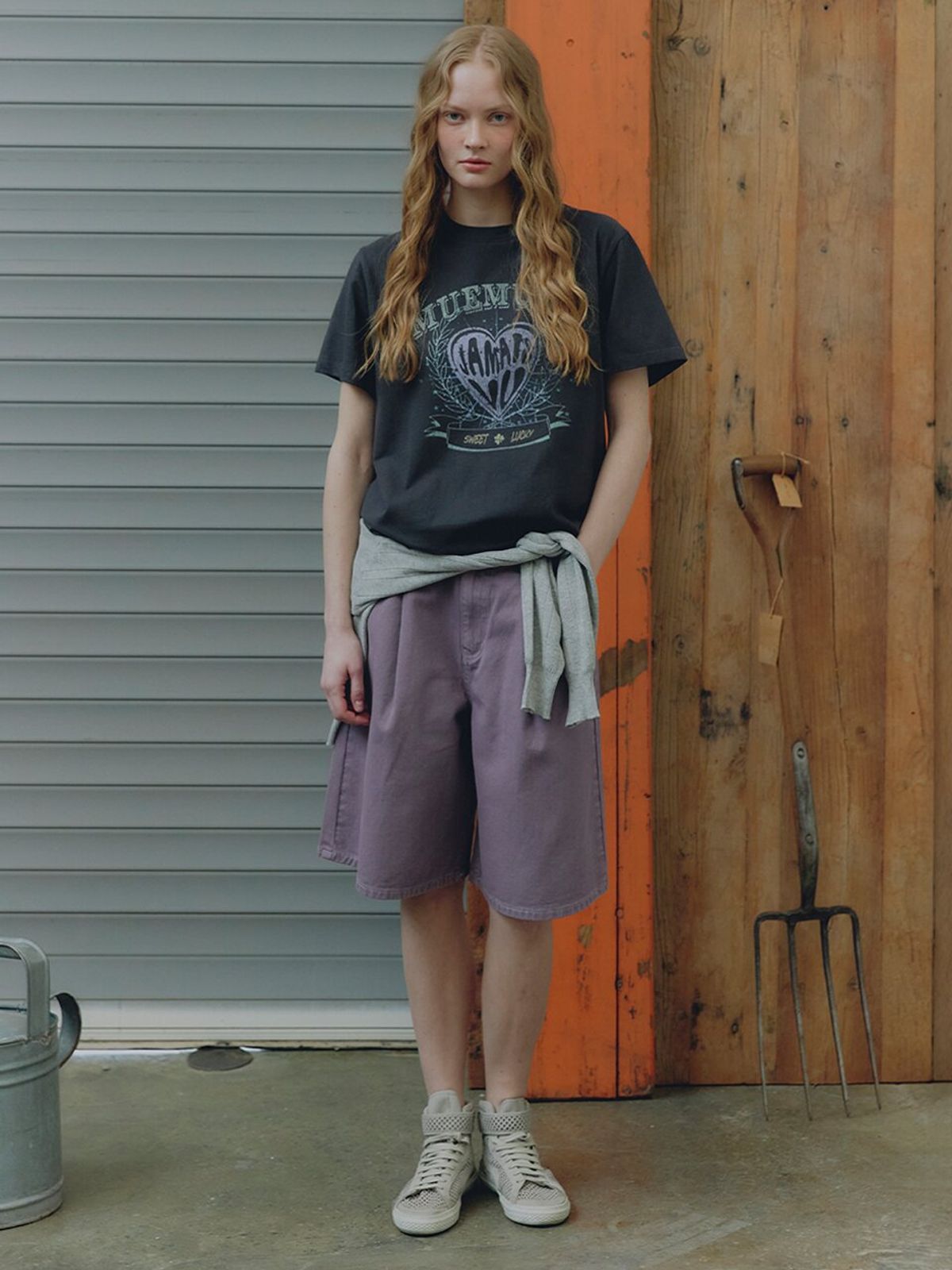 뮈뮈에르(MUEMUER) Dying Bermuda Pants MU2633DN301M