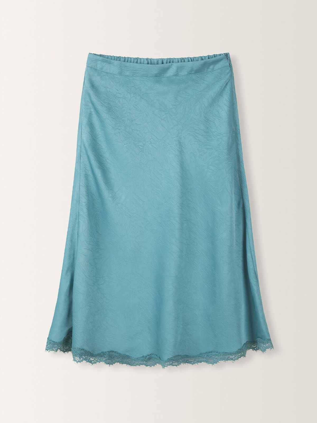 뮈뮈에르(MUEMUER) Velia A-Line Skirt MU2633SK303M_TURQUOISE BLUE