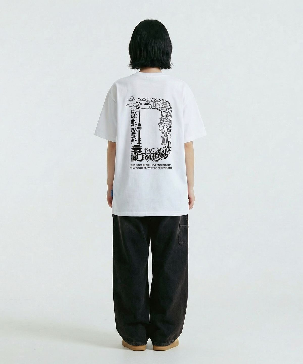 더블제이디(DOUBLE JD) 트레블 반팔티