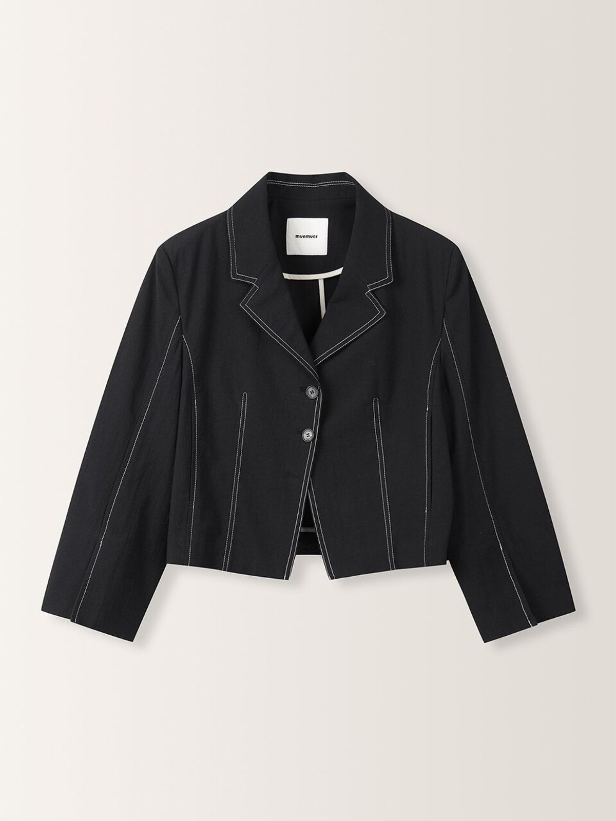 뮈뮈에르(MUEMUER) Crop Tailored Jacket MU2633JK302M
