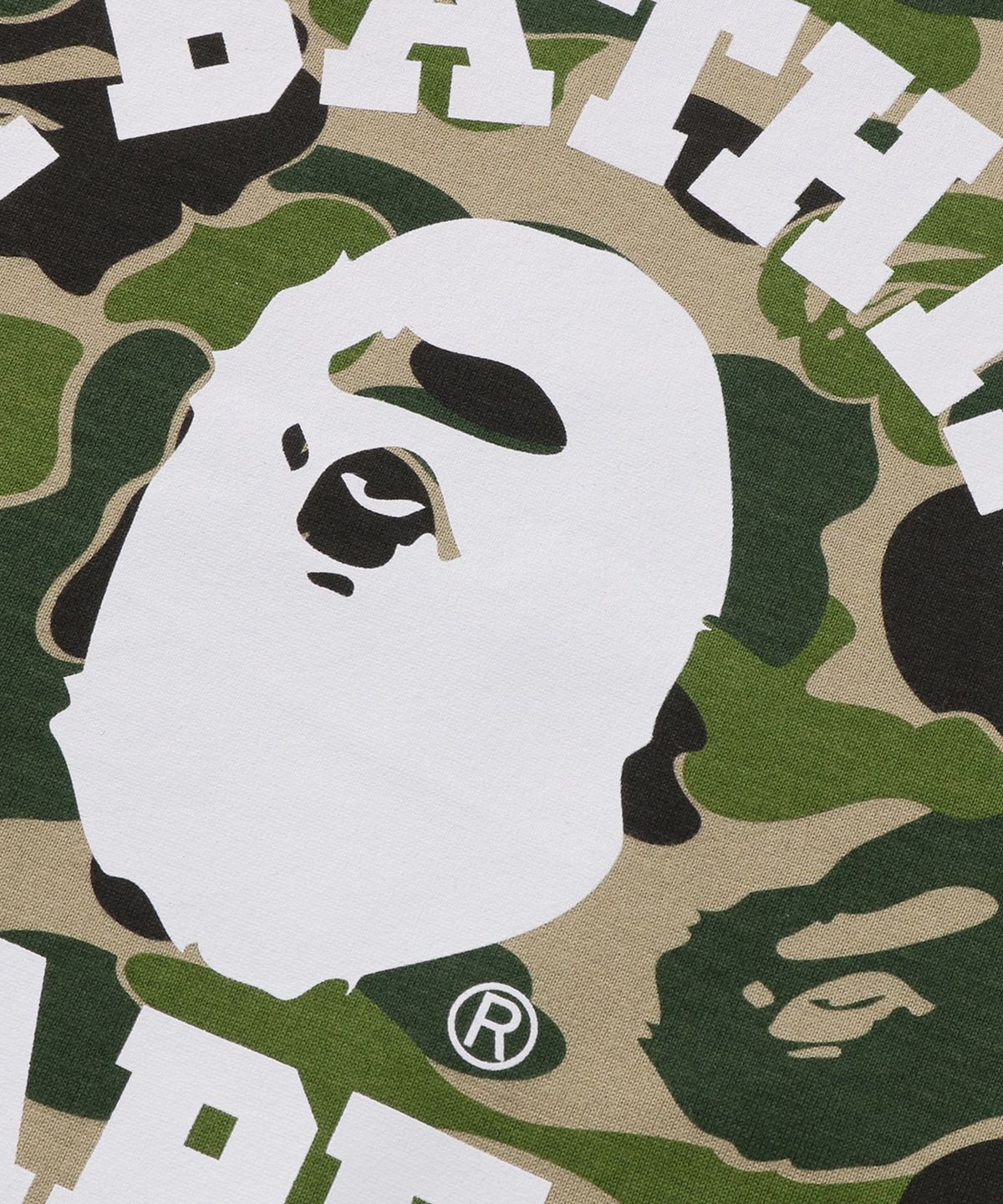베이프(BAPE) ABC 카모 콜리지 티셔츠(M) GREEN