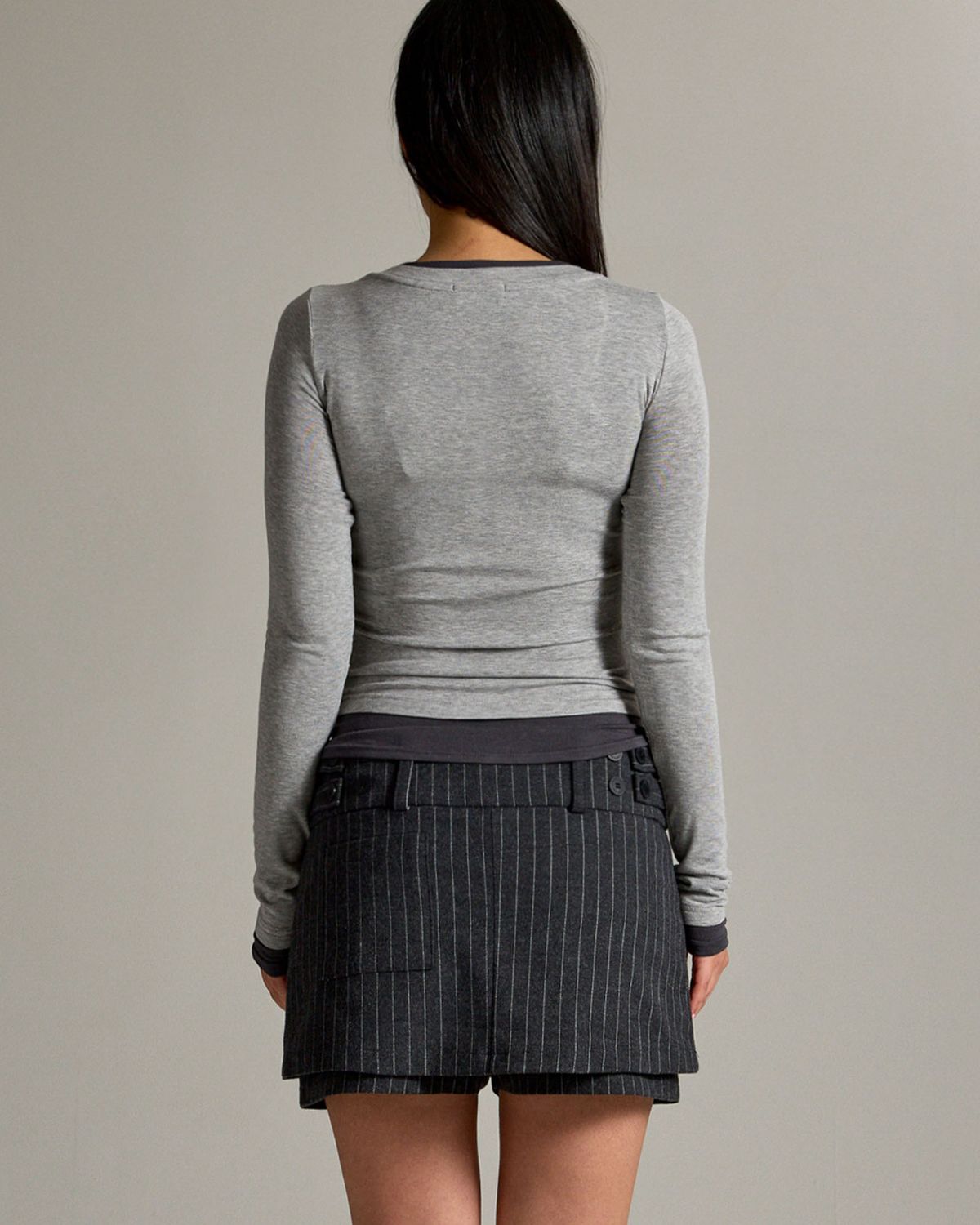 쿨시스(COOLSIS) CS SOFT LAYERED TOP-067 (GRAY)