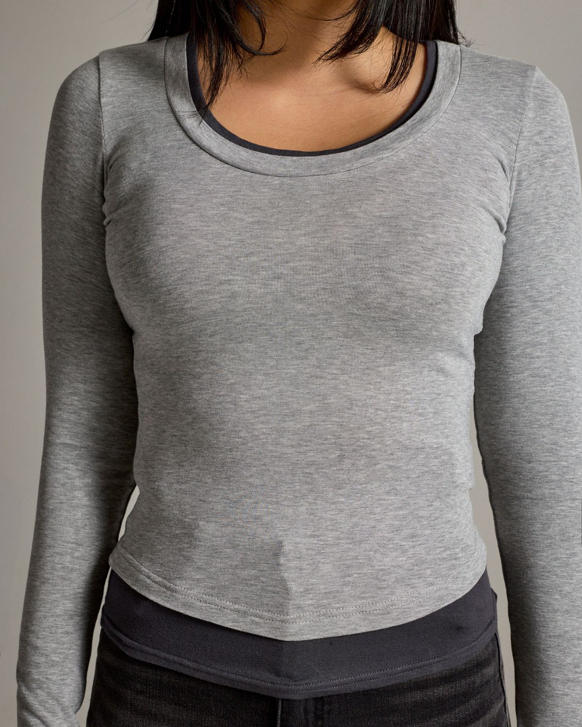 쿨시스(COOLSIS) CS SOFT LAYERED TOP-067 (GRAY)