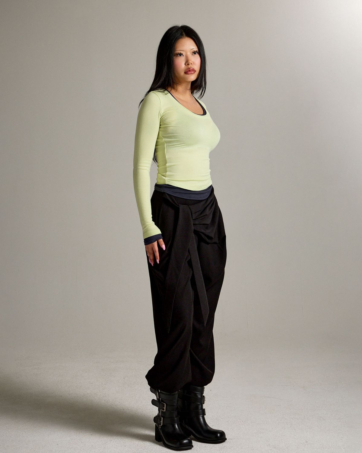 쿨시스(COOLSIS) CS SOFT LAYERED TOP-067 (LIME)
