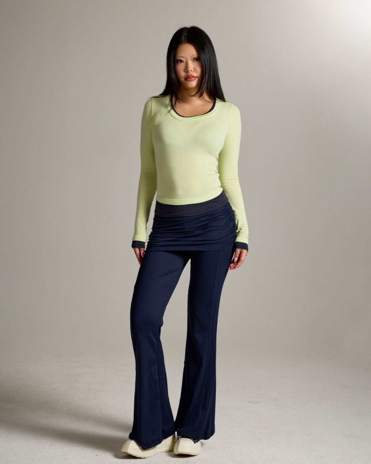 쿨시스(COOLSIS) CS SOFT LAYERED TOP-067 (LIME)
