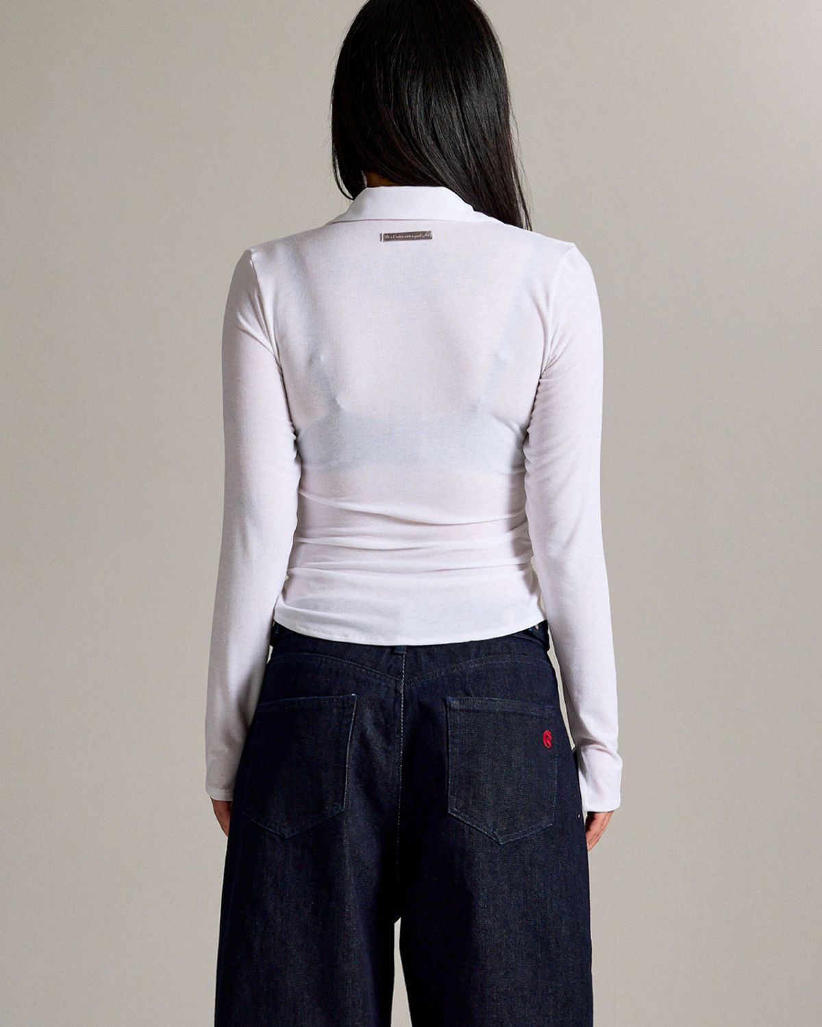 쿨시스(COOLSIS) CS DRAPE WRAP SHIRTS-068 (WHITE)