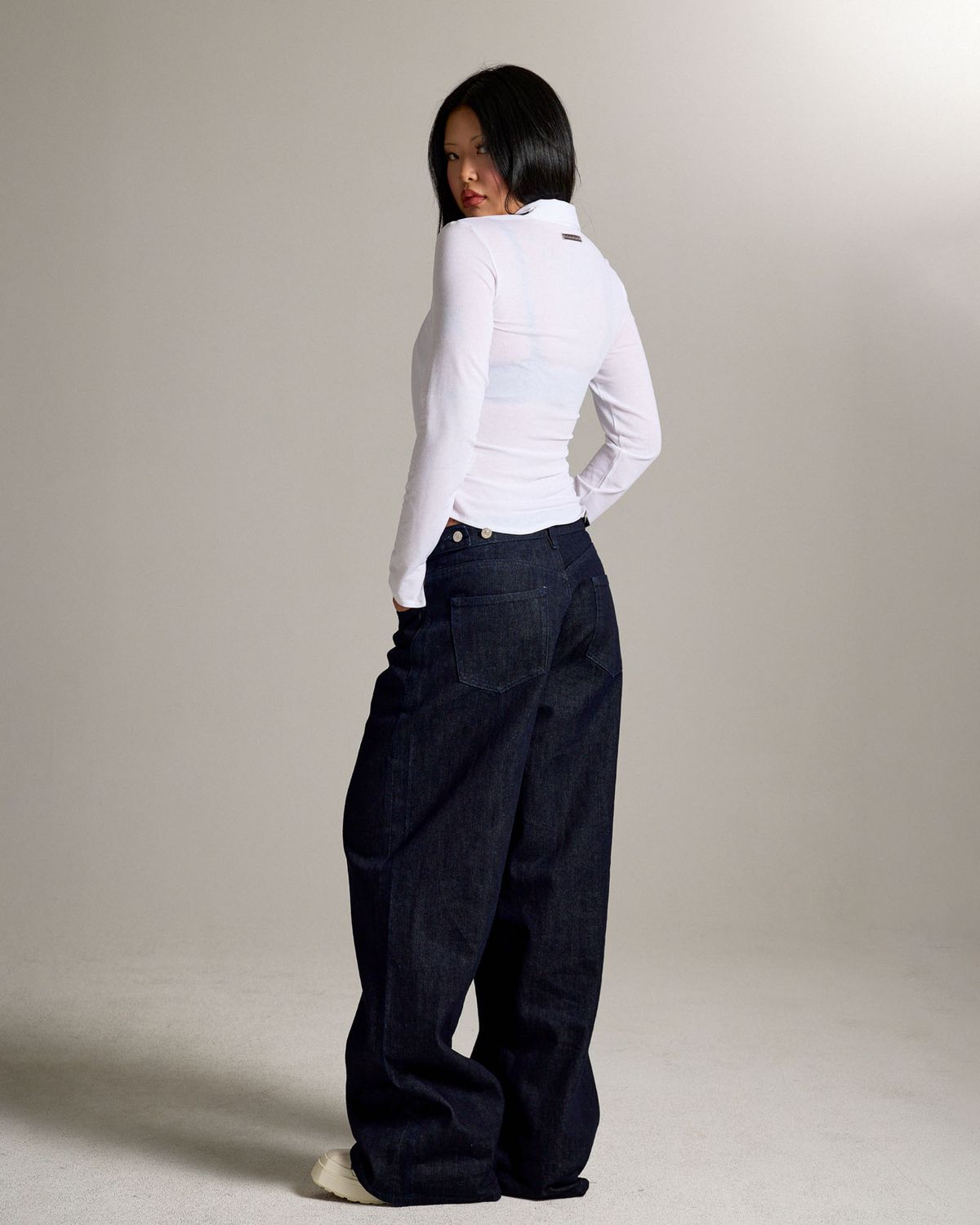 쿨시스(COOLSIS) CS DRAPE WRAP SHIRTS-068 (WHITE)