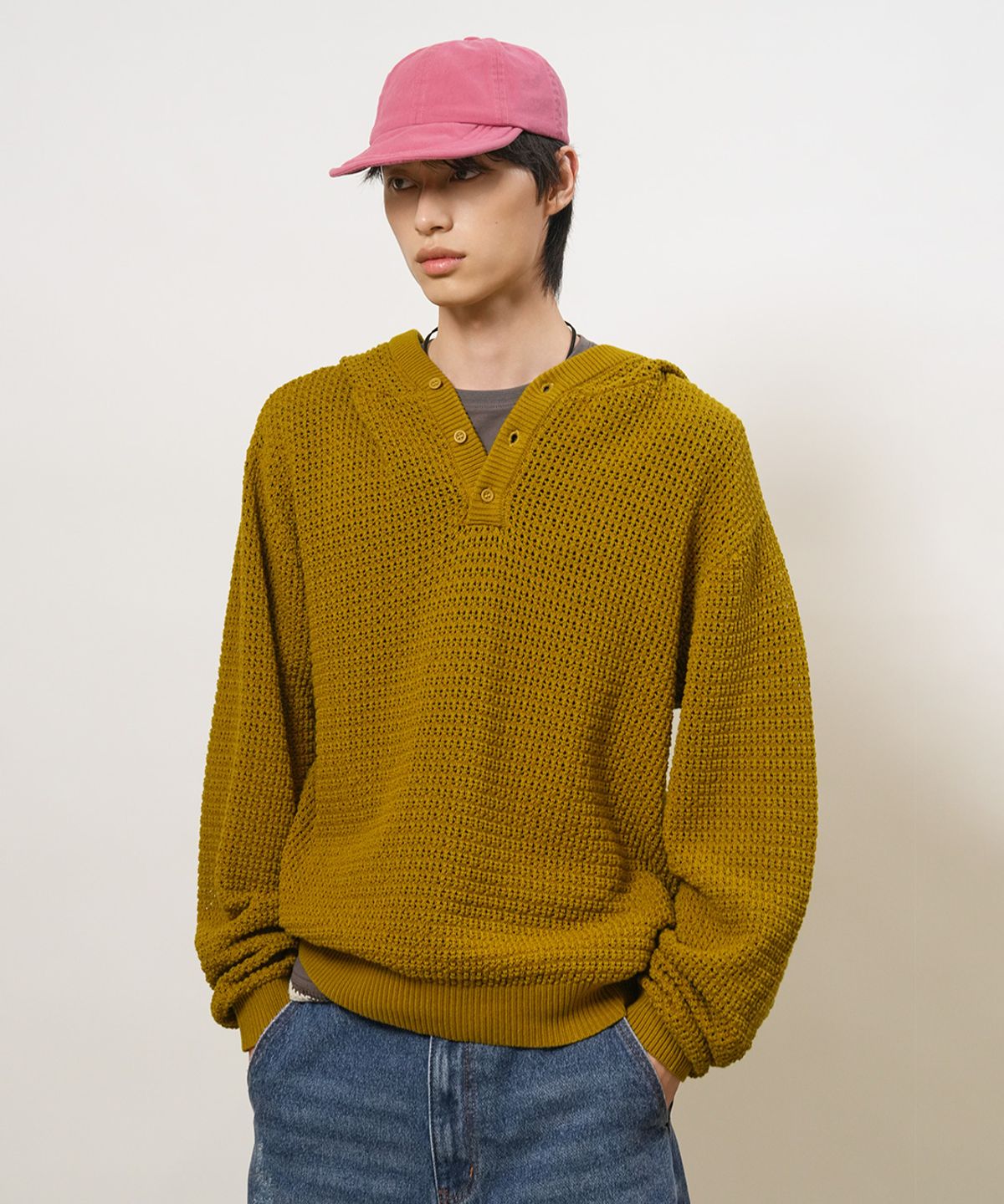 제너럴아이디어(GENERALIDEA) UNISEX 와이어 바이저 워싱 볼캡 [3COL] / GF1UCP001