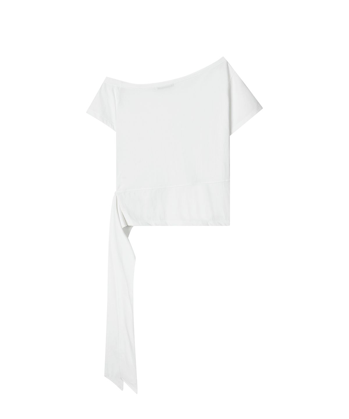 샌드릭(SANDRIC) One-Shoulder Strap Tee_White