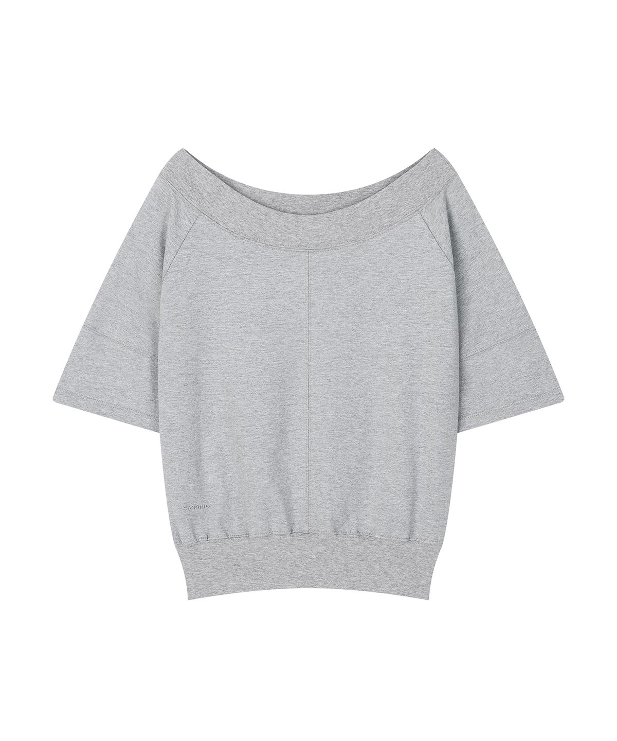샌드릭(SANDRIC) Multi-Neck Tee_Melange grey