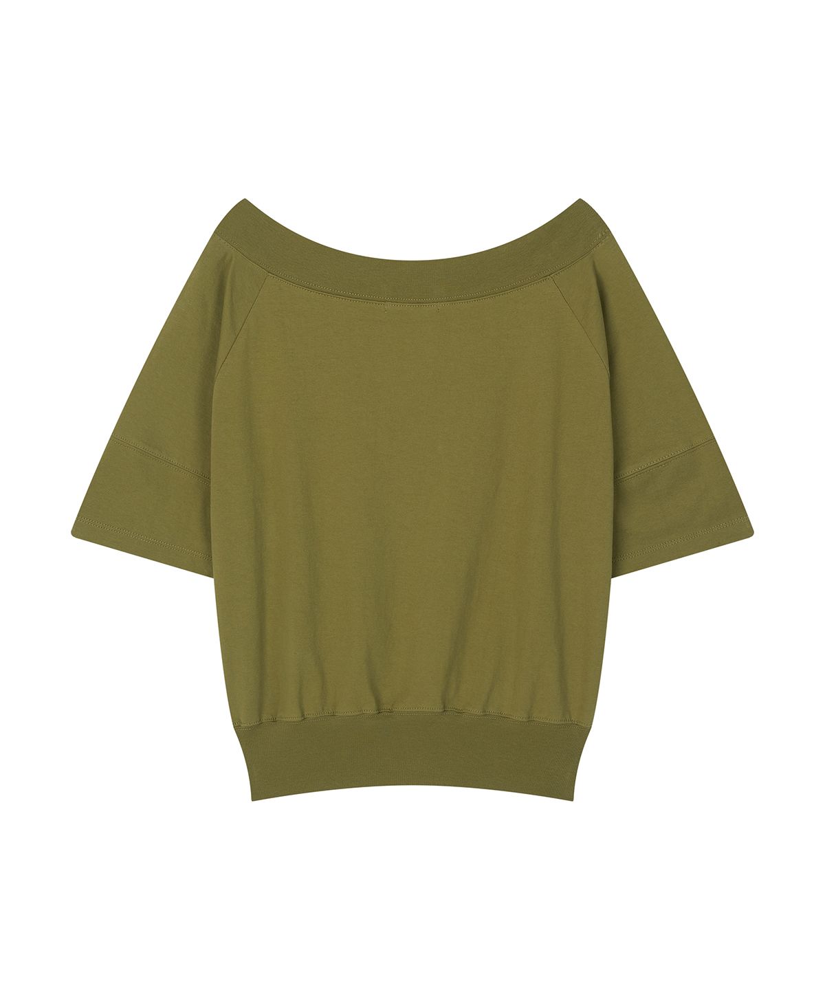 샌드릭(SANDRIC) Multi-Neck Tee_Olive