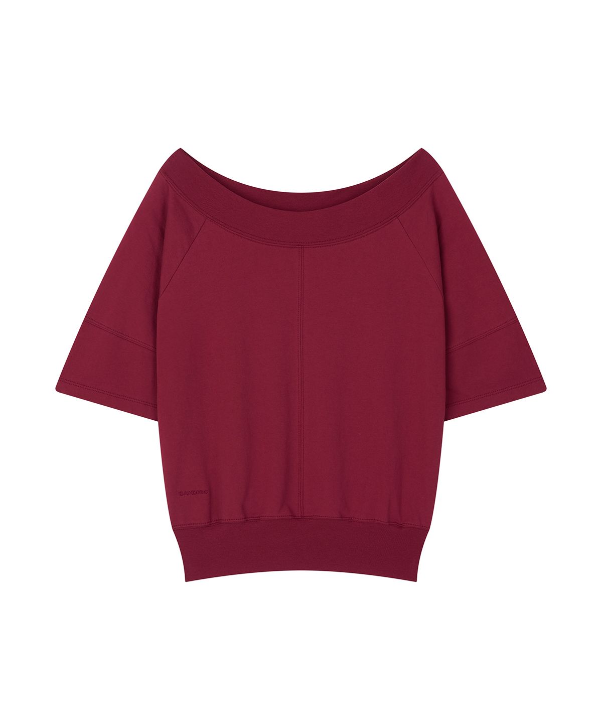 샌드릭(SANDRIC) Multi-Neck Tee_Wine