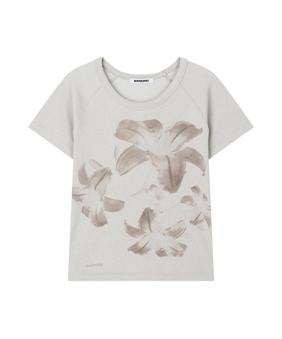 샌드릭(SANDRIC) Floral Tee_Beige