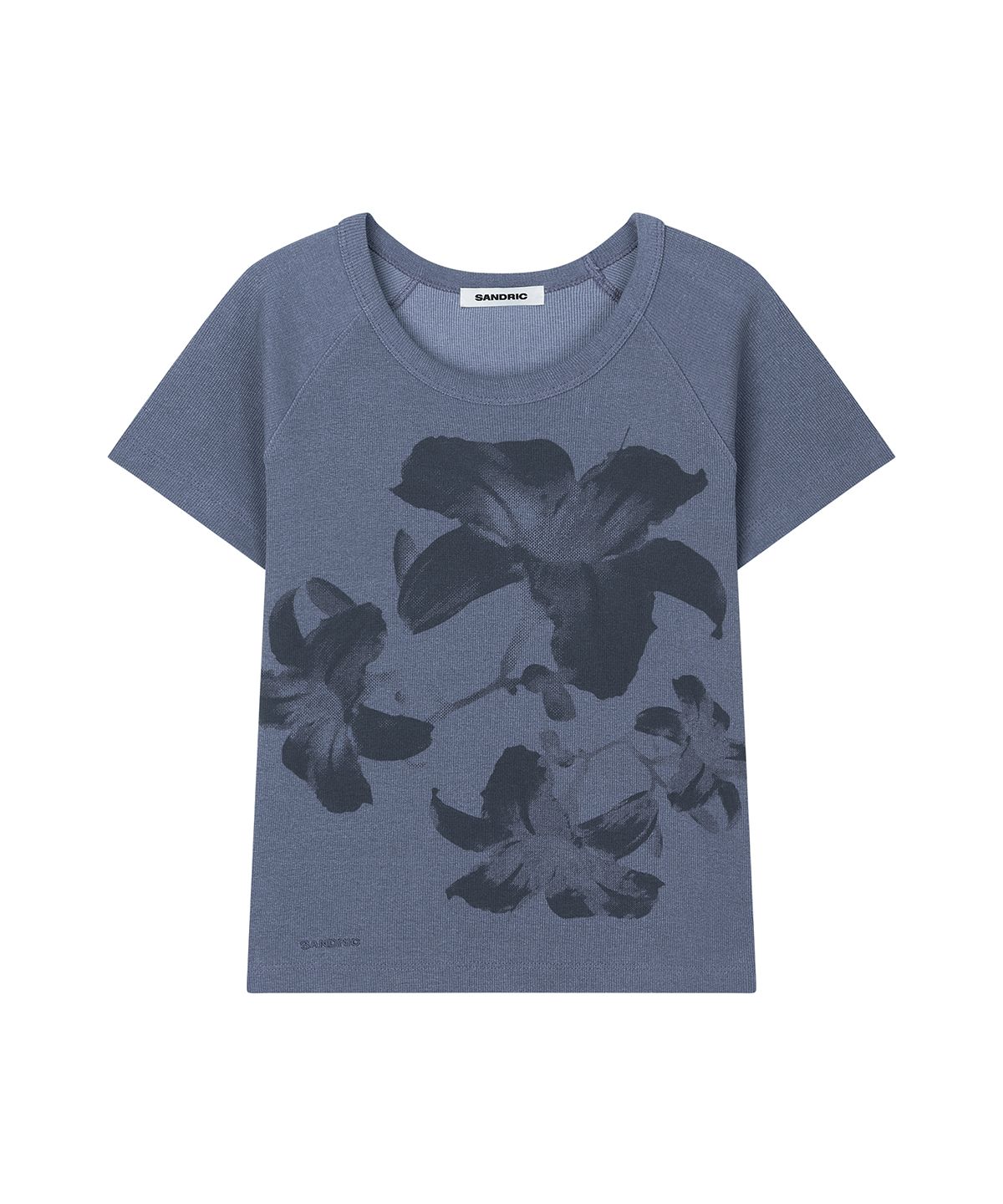 샌드릭(SANDRIC) Floral Tee_Blue