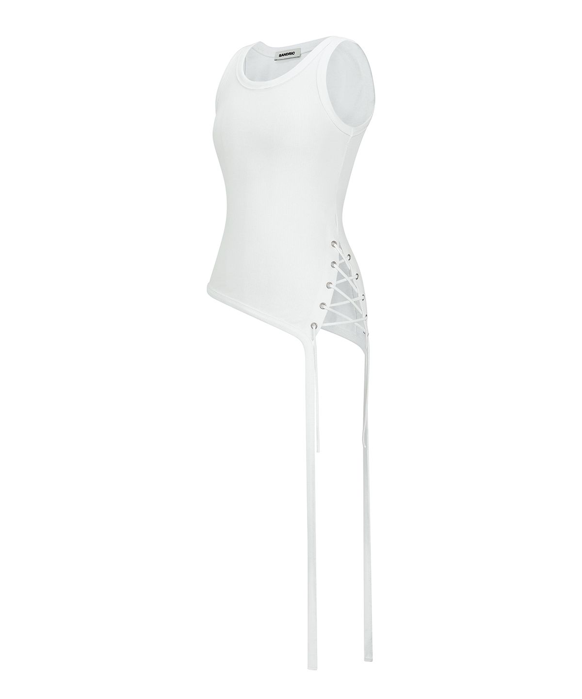 샌드릭(SANDRIC) String Layered Sleeveless_White