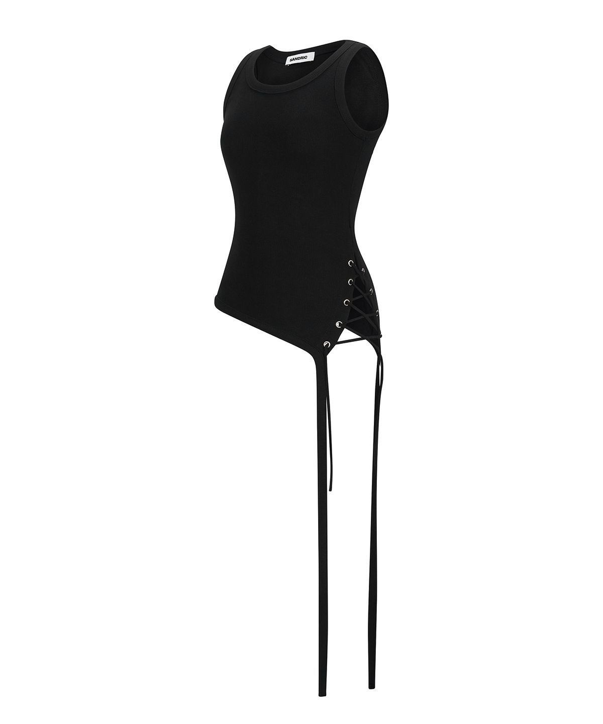 샌드릭(SANDRIC) String Layered Sleeveless_Black