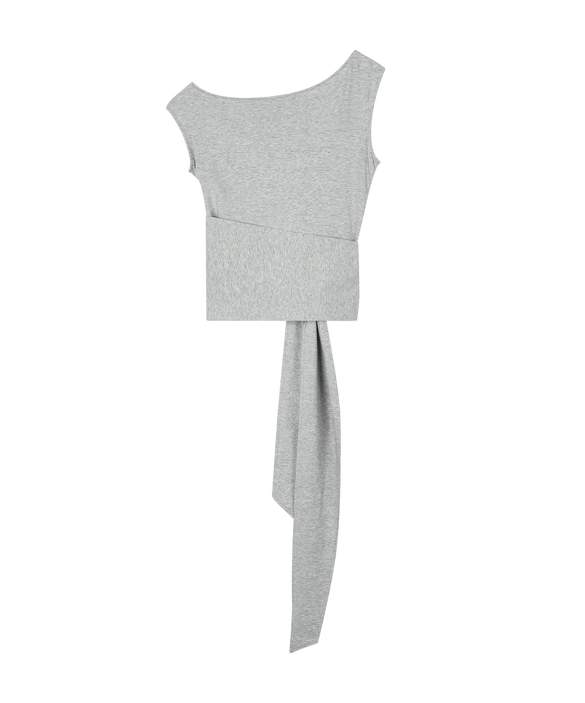 샌드릭(SANDRIC) One-Shoulder Strap Sleeveless_Melange grey
