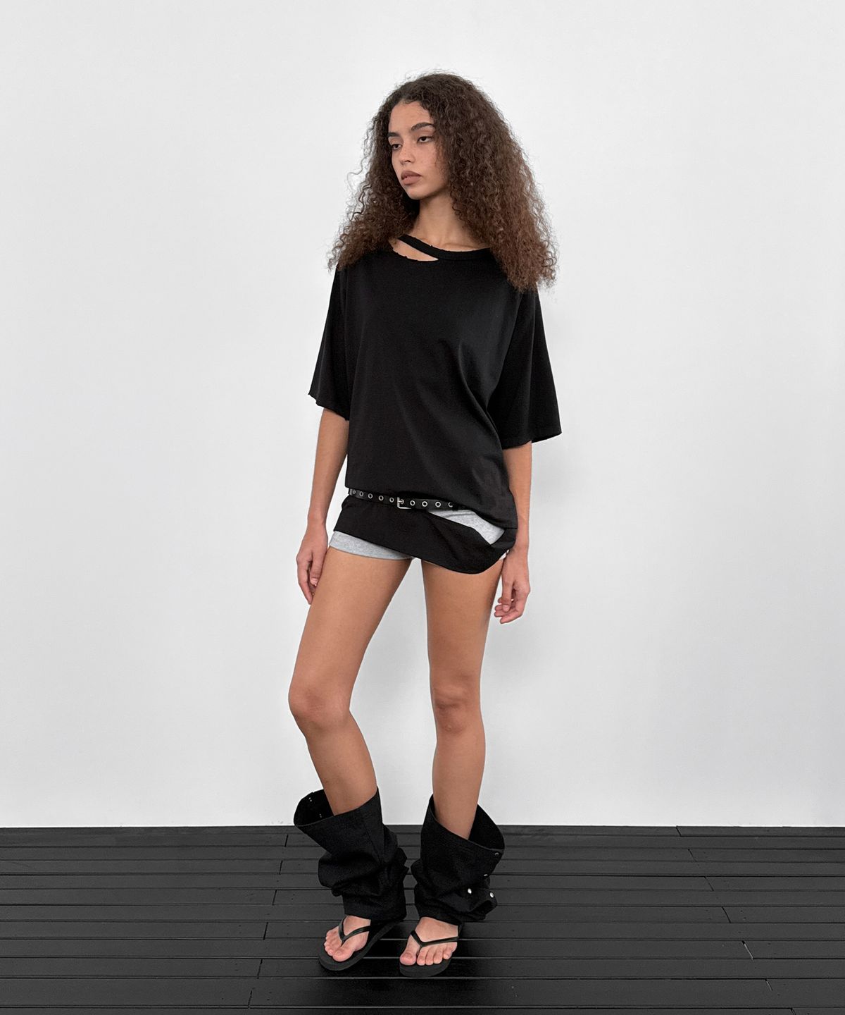 샌드릭(SANDRIC) Overfit Washed Tee_Black