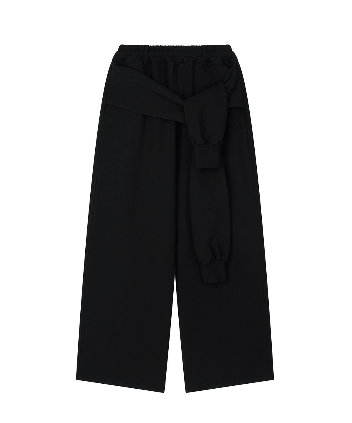 샌드릭(SANDRIC) Tied sweat pants_Black