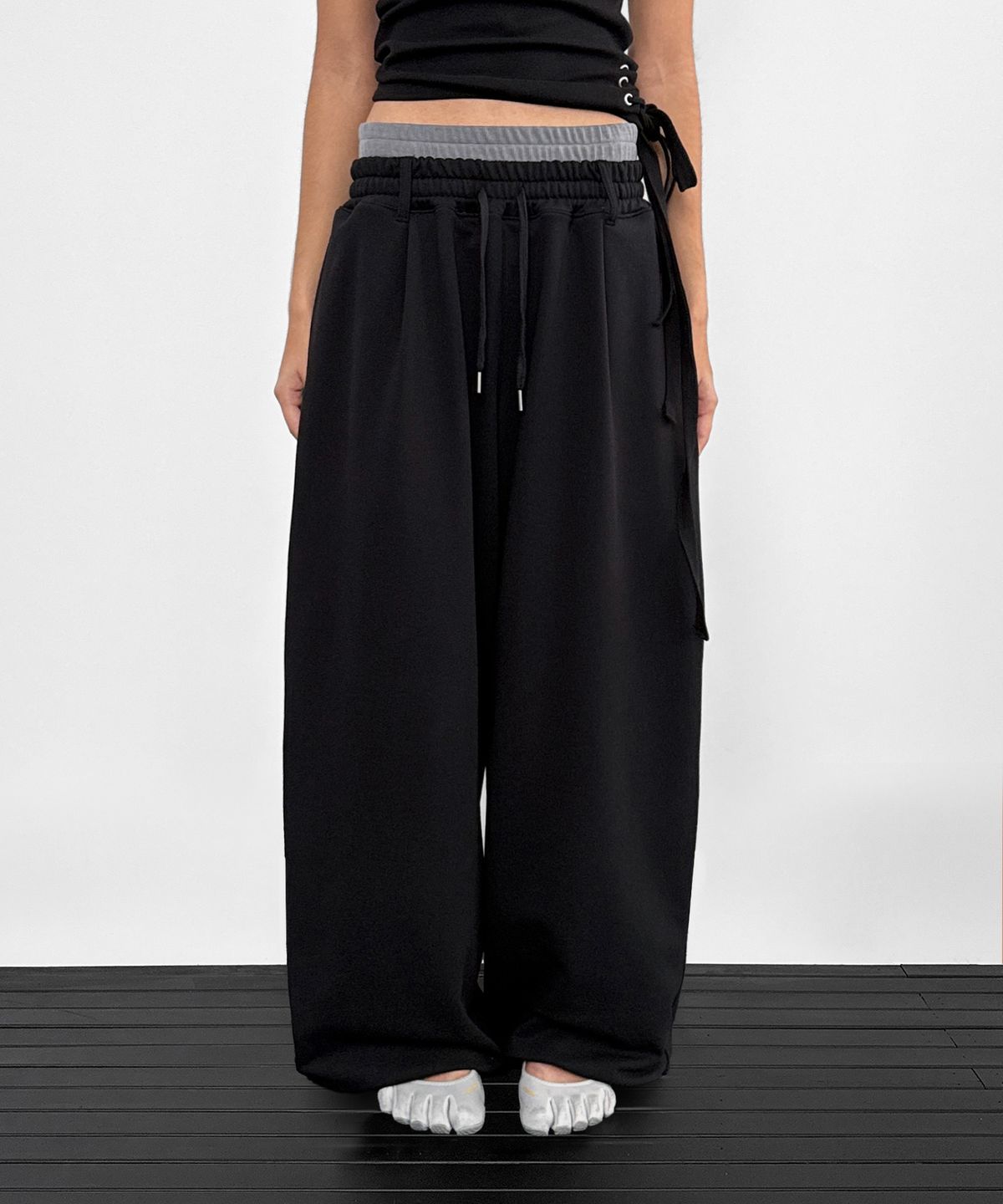 샌드릭(SANDRIC) Double sweat Pants_Black