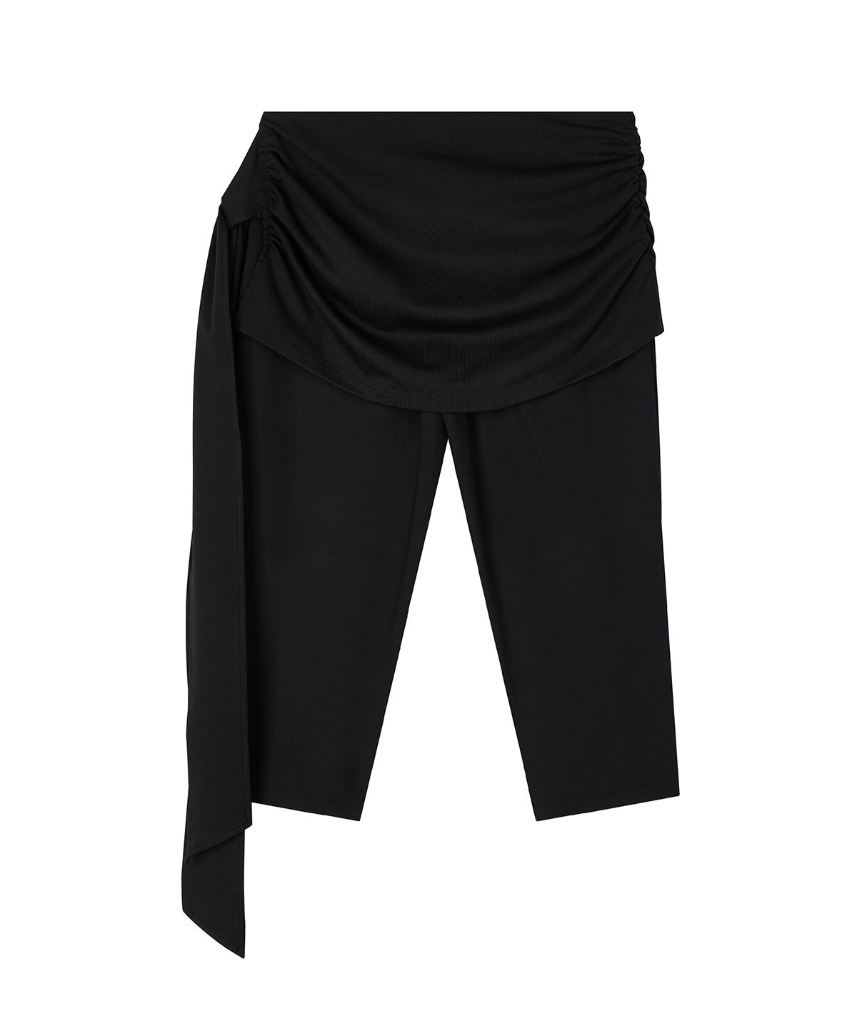 샌드릭(SANDRIC) Capri Wrap Skirt Pants_Black