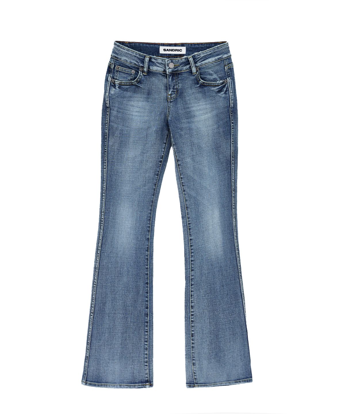 샌드릭(SANDRIC) Slim Bootcut Denim Pants_Light blue
