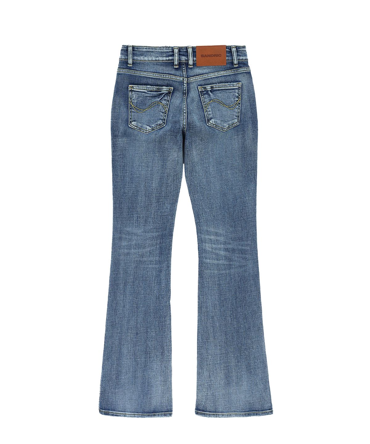 샌드릭(SANDRIC) Slim Bootcut Denim Pants_Light blue