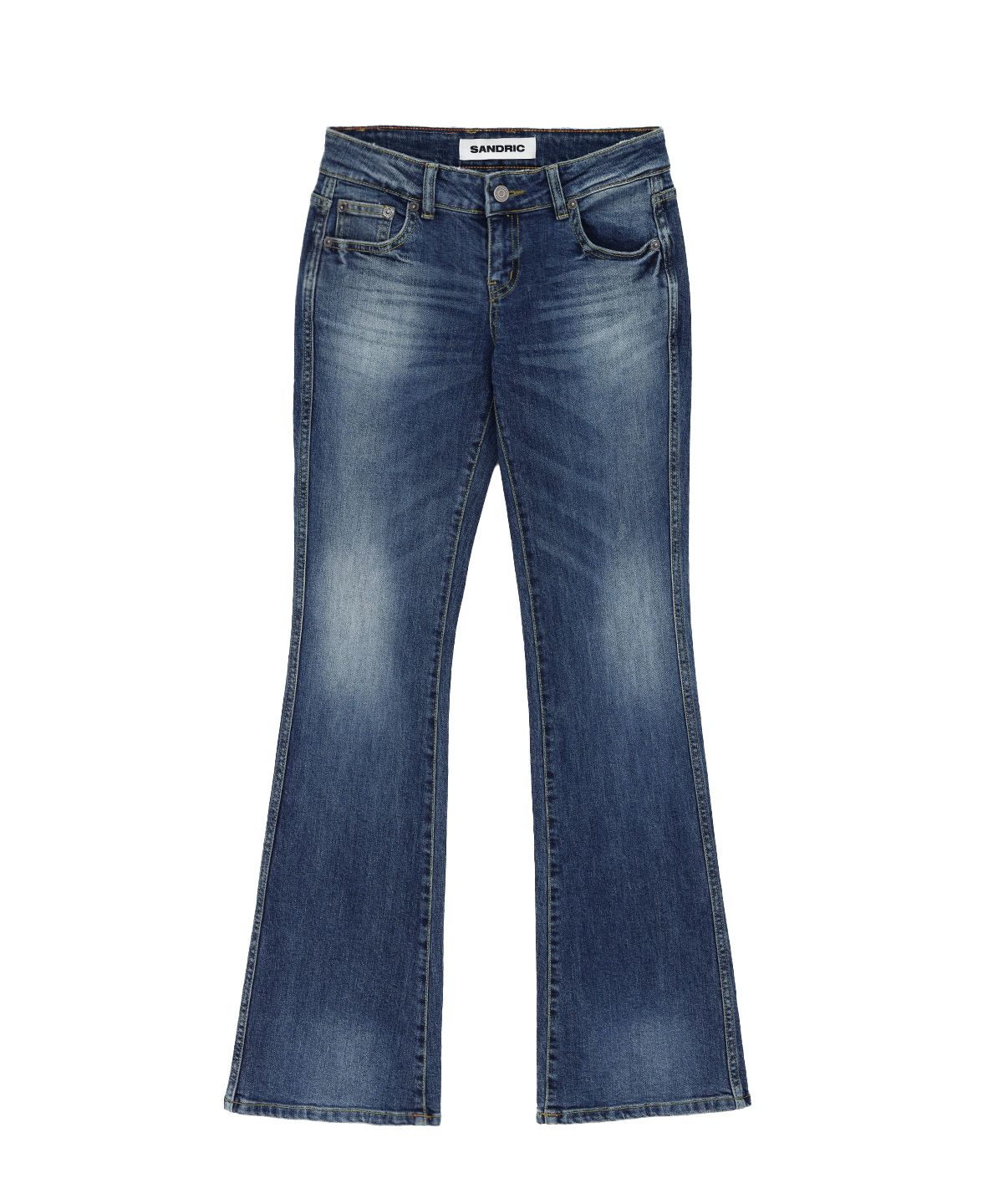 샌드릭(SANDRIC) Slim Bootcut Denim Pants_Mid blue