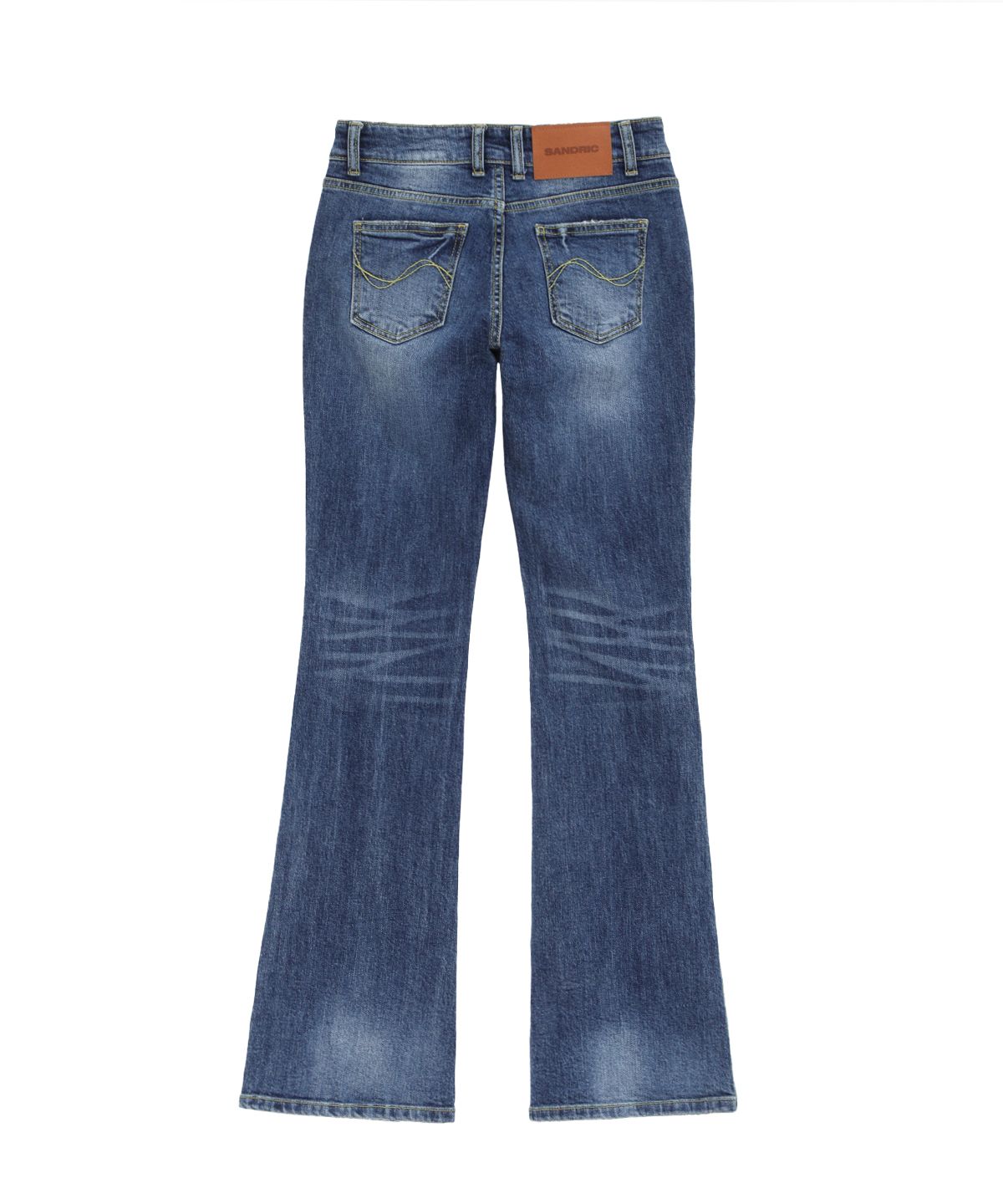 샌드릭(SANDRIC) Slim Bootcut Denim Pants_Mid blue