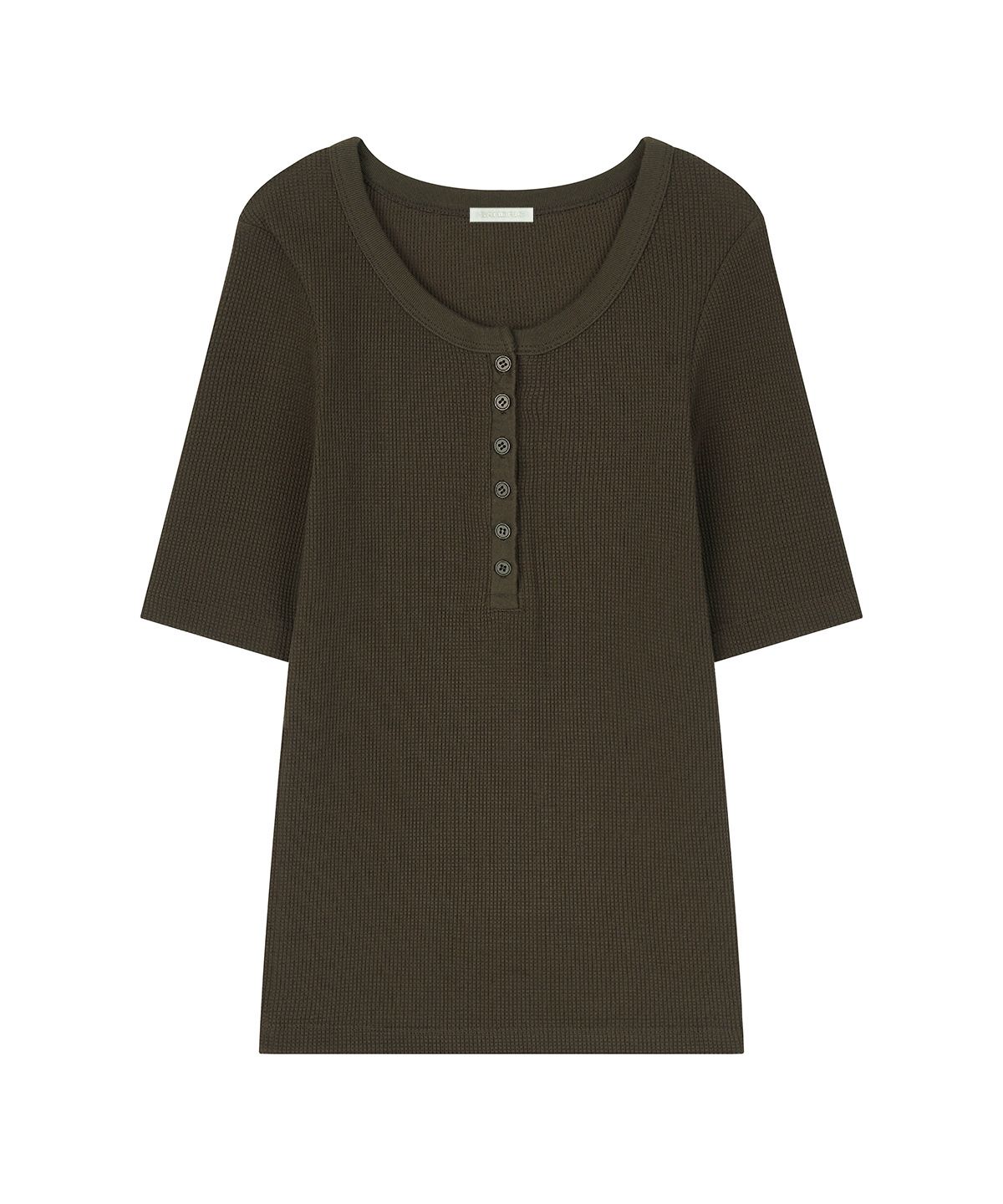 샌드릭(SANDRIC) LINE.01 henley neck tee_3color