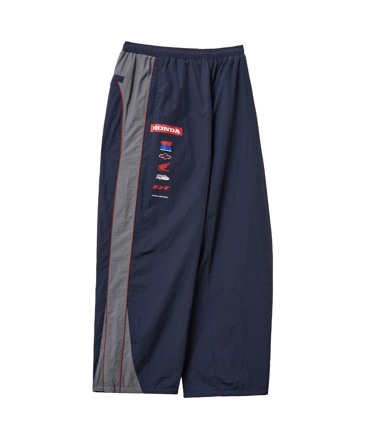 핍스 모터사이클(PHYPS MOTORCYCLE) Nylon Multi Logo Pants Navy