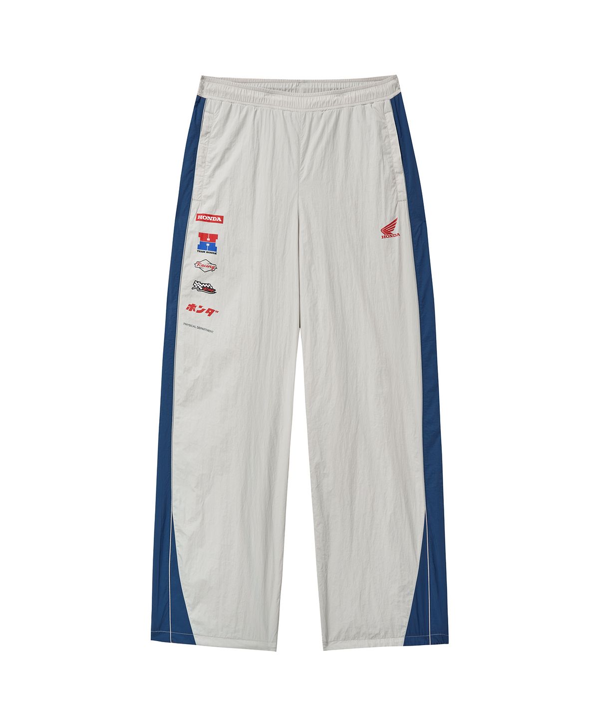 핍스 모터사이클(PHYPS MOTORCYCLE) Nylon Multi Logo Pants White