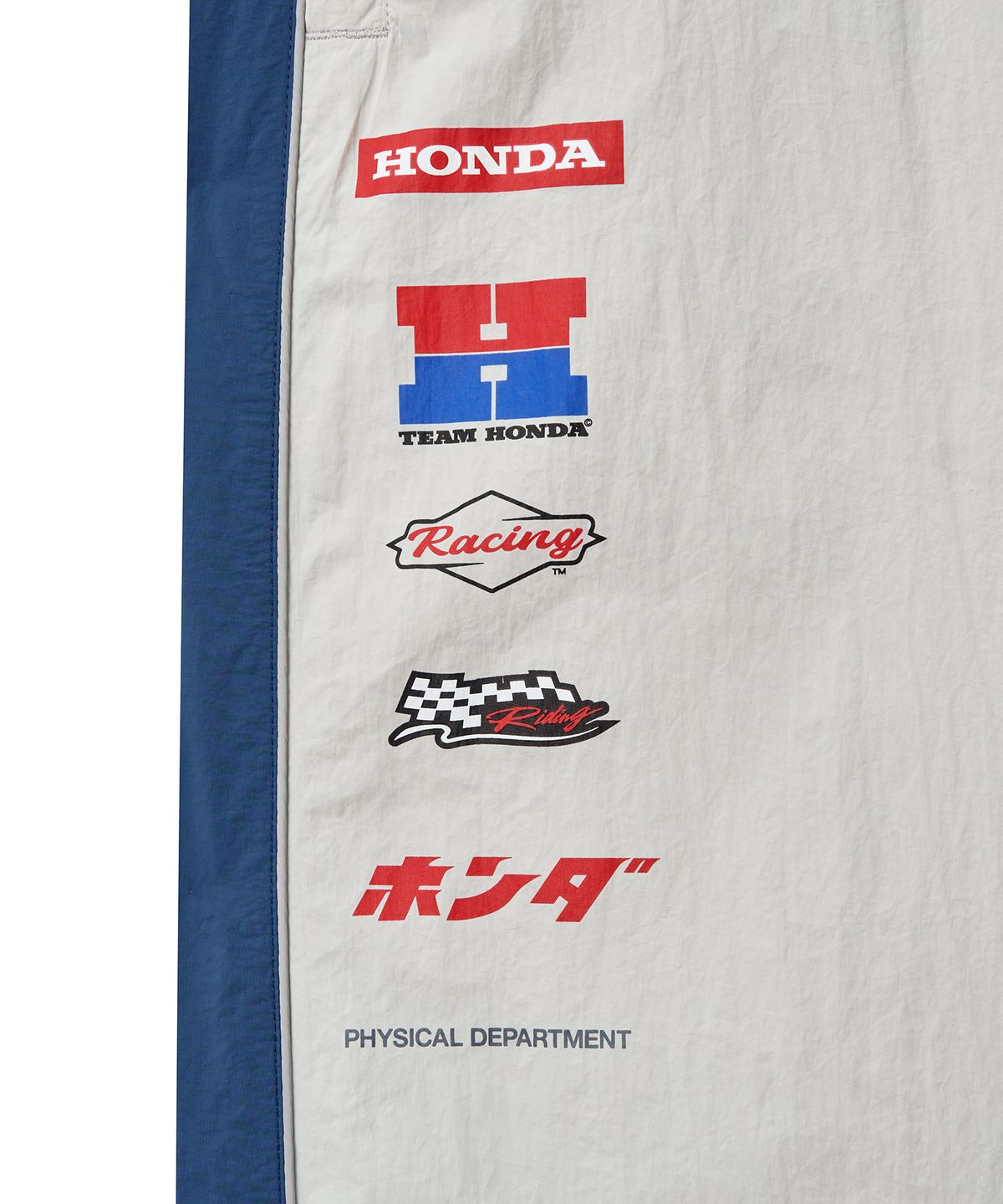 핍스 모터사이클(PHYPS MOTORCYCLE) Nylon Multi Logo Pants White