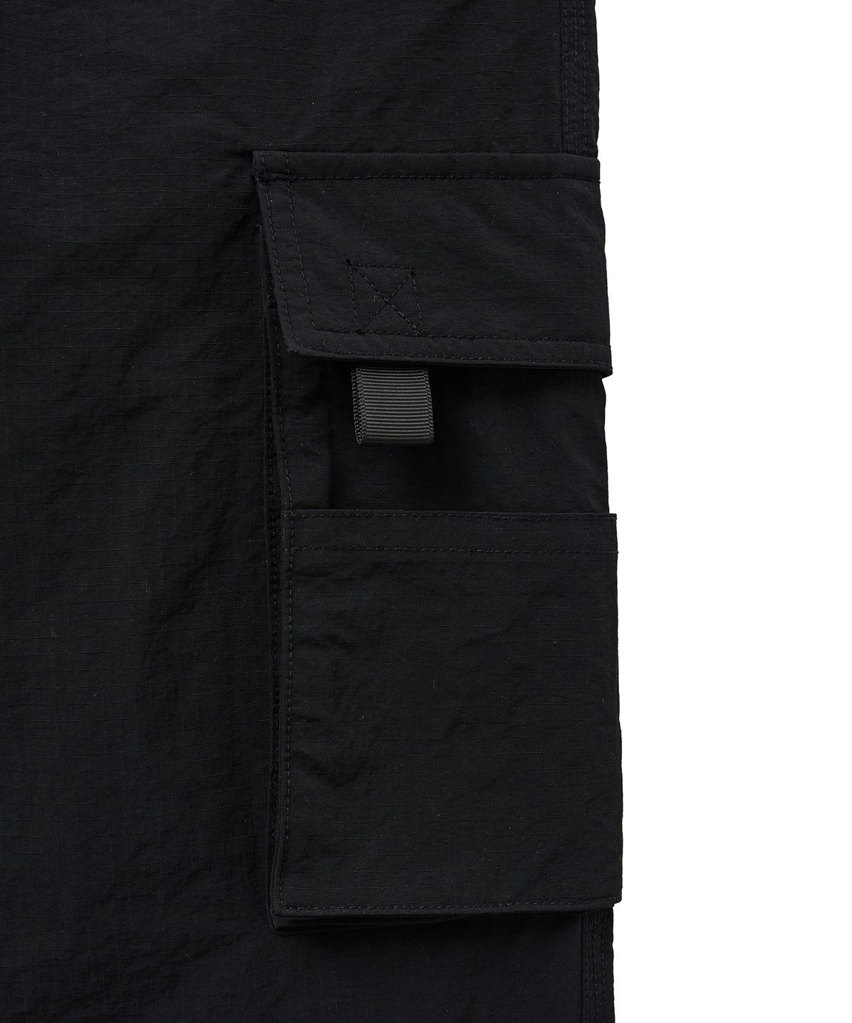 핍스 모터사이클(PHYPS MOTORCYCLE) Nylon Cargo Bermuda Shorts Black