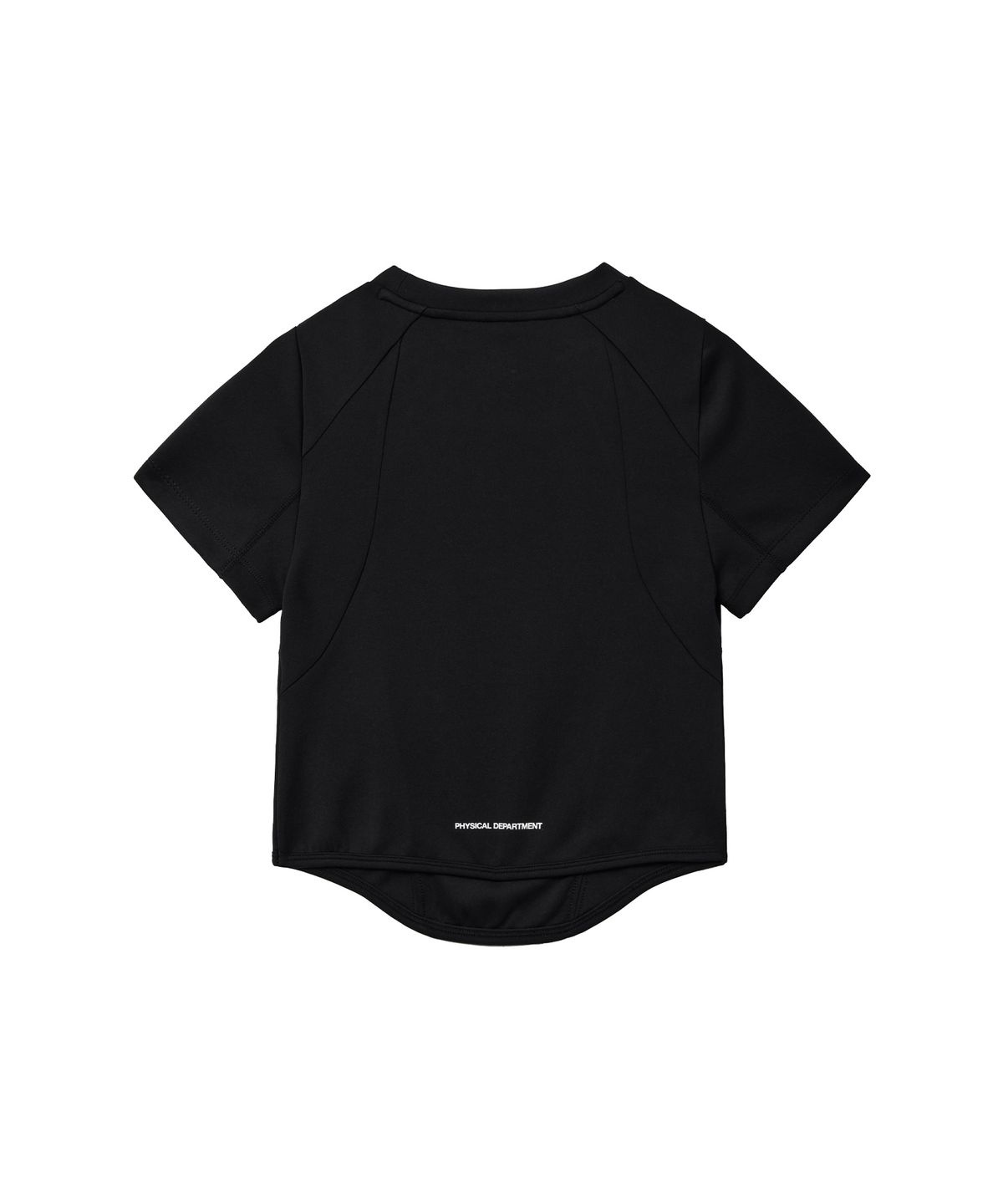 핍스 모터사이클(PHYPS MOTORCYCLE) Womens Curve Line Crop Short Sleeve Black