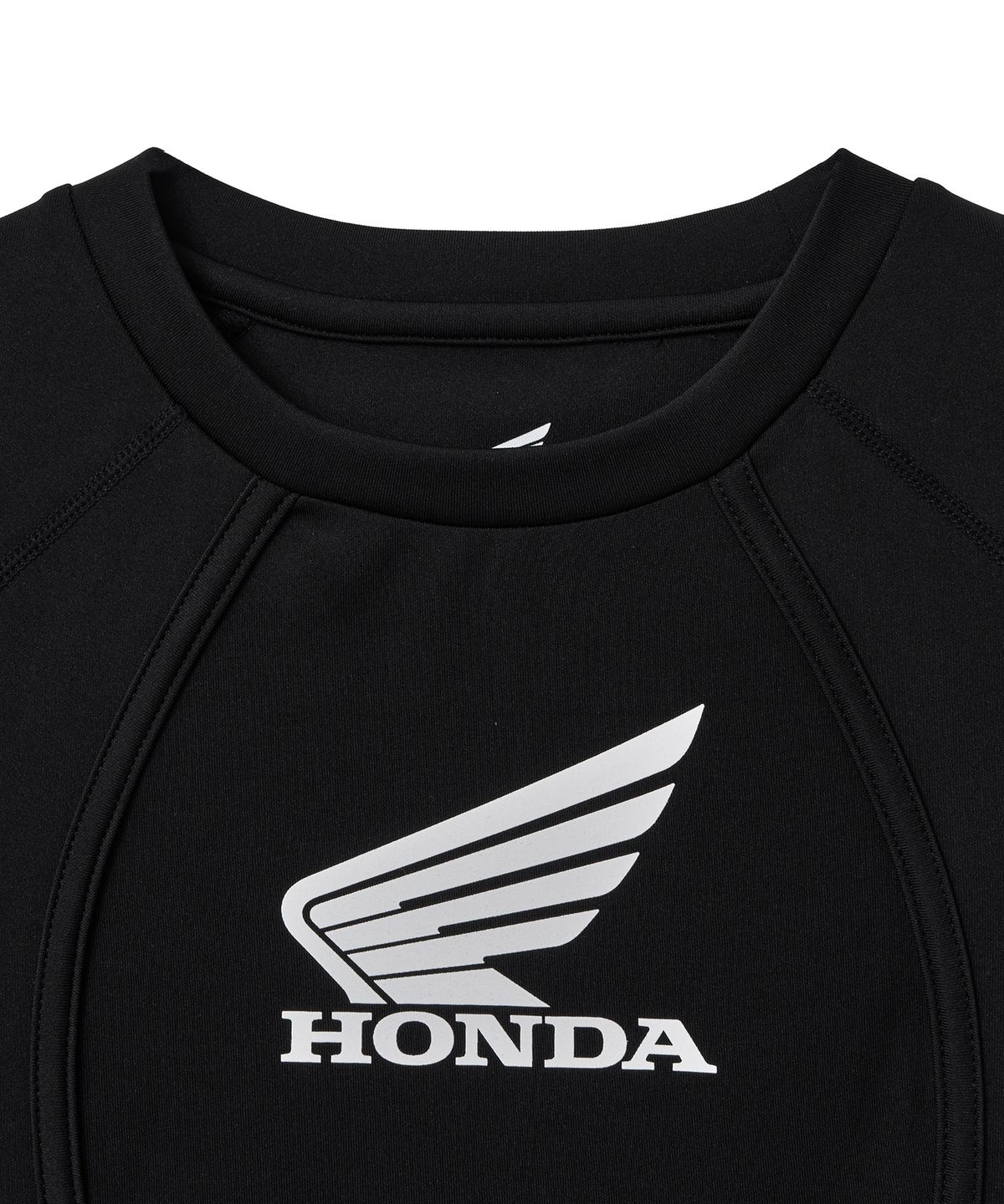 핍스 모터사이클(PHYPS MOTORCYCLE) Womens Curve Line Crop Short Sleeve Black