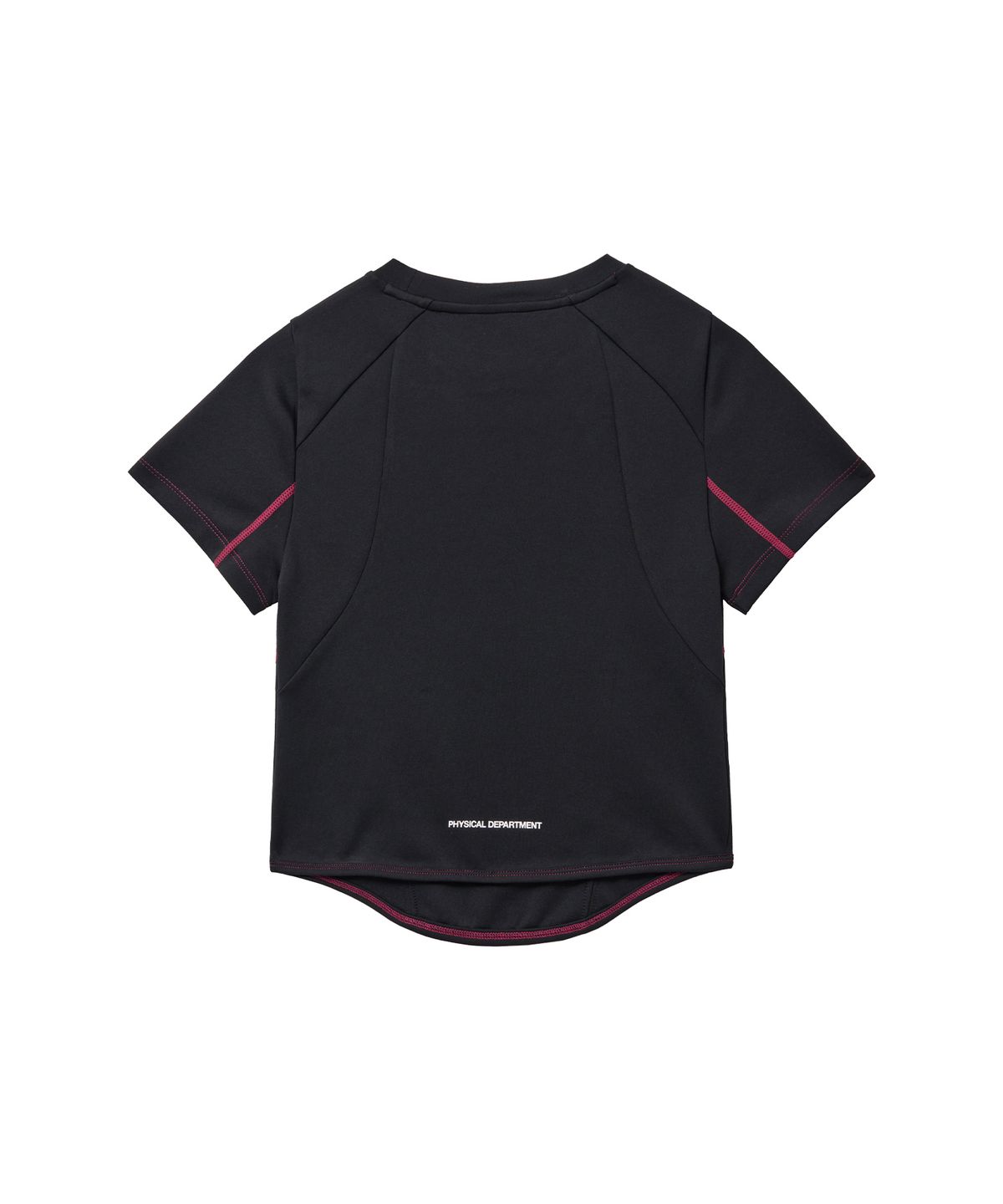 핍스 모터사이클(PHYPS MOTORCYCLE) Womens Curve Line Crop Short Sleeve Red