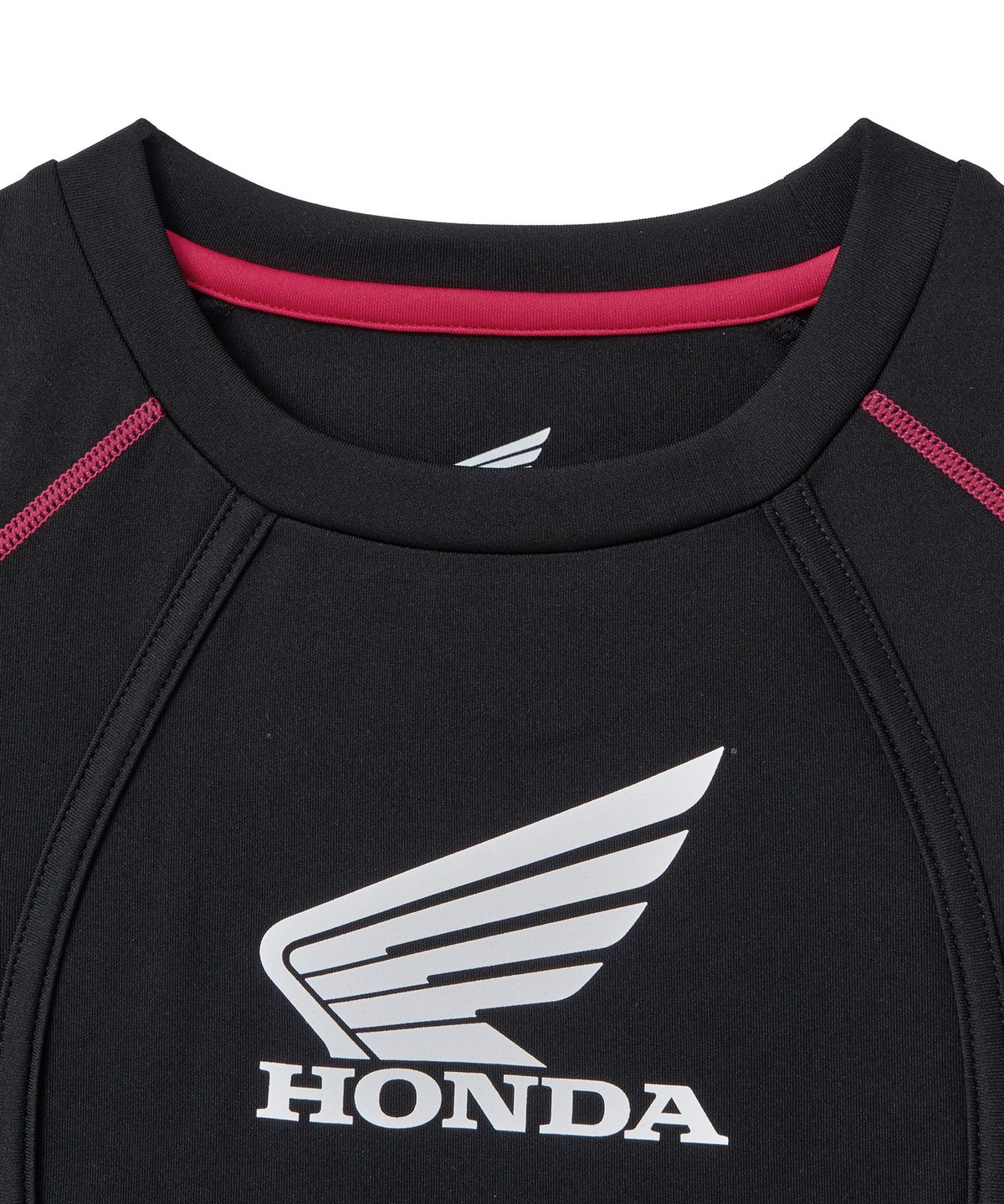 핍스 모터사이클(PHYPS MOTORCYCLE) Womens Curve Line Crop Short Sleeve Red